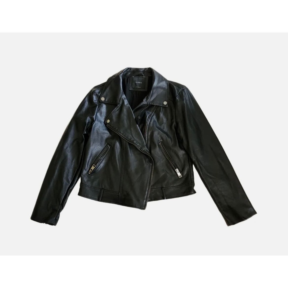 ELODIE FAUX LEATHER MOTO JACKET (XL)